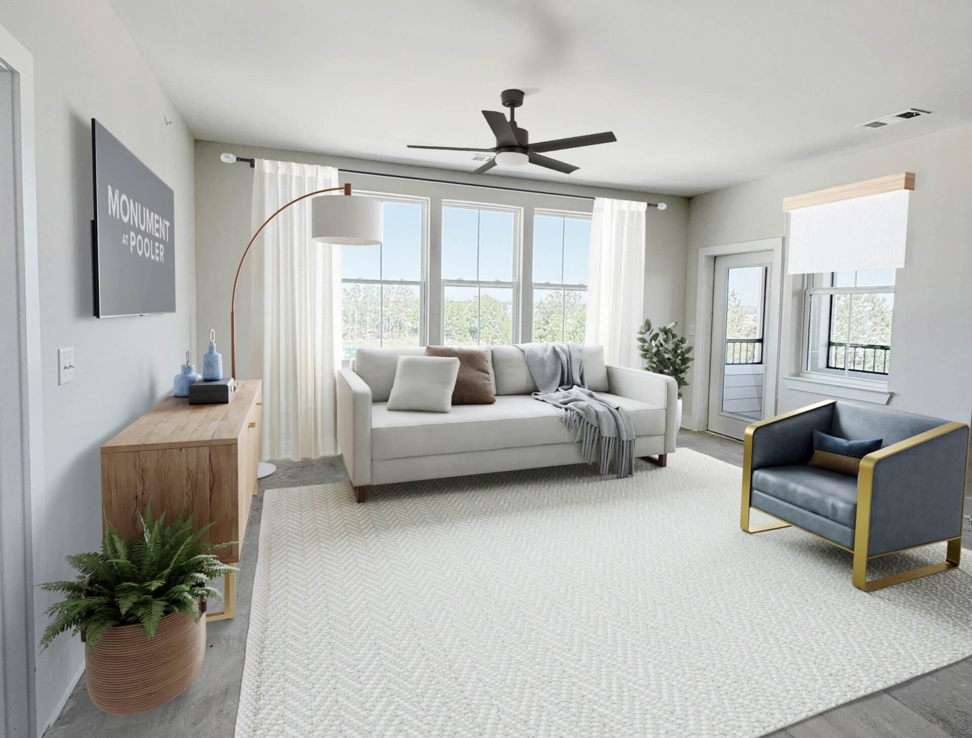 monument at pooler living room 2025